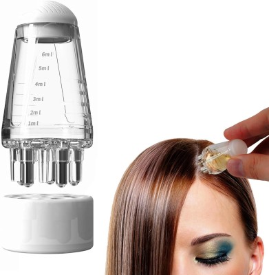 mapperz Oil Applicator Comb Hair Growth Bottle With Scalp Massager Ball Tip Dispenser