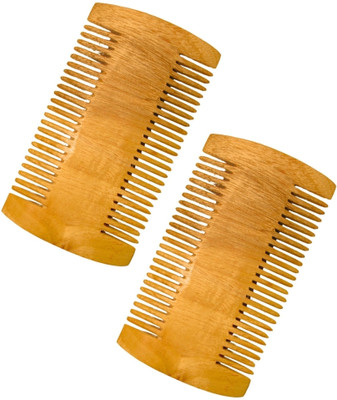 MICLAC Neem Wooden Fine Teeth for Efficient Egg & Nits Removal 2PCS