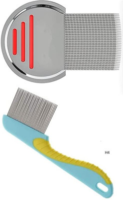 Morbee Lice/Nit Lice Egg Removal Stainless steel Long Teeth Color May Vary H4