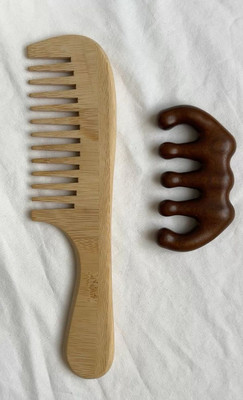 woodenlife Neem Wooden Comb gua sha