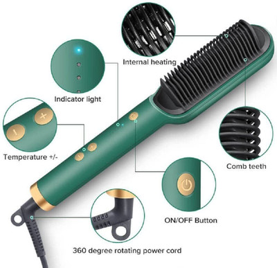 CHG Comb for Women & Men Hair Styler multicolor Hair Straightener Comb Hair Curler(Multicolor)