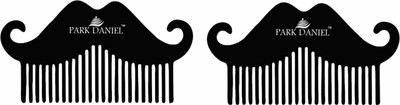 PARK DANIEL Mustache Beard Shaper Comb for Styling & Grooming Pack Of 2
