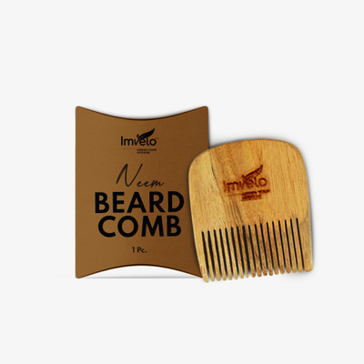 IMVELO Pocket Size Beard Comb made with Neem Wood