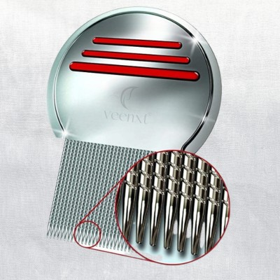 VEENXT Terminator Lice Comb, Stainless Steel Louse and Nit Comb for Head Lice Treatment