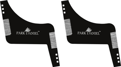 PARK DANIEL Boomerang Z Shaper Beard Comb For Beard Shaping & Styling Combo Pack Of 2 Pcs