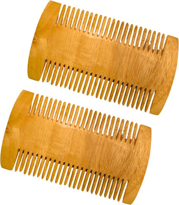 MICLAC Neem Wooden Lice eggs removal comb - Pack Of 2