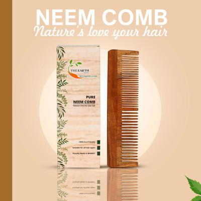 The Earth Trading 100% Neem wood comb Regular