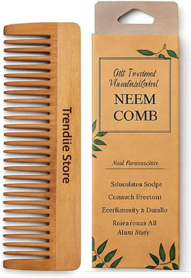 TrendieeStore Natural Wooden Comb Pack of 10 Neem Wood Combs Anti-Static,Eco-Friendly Comb