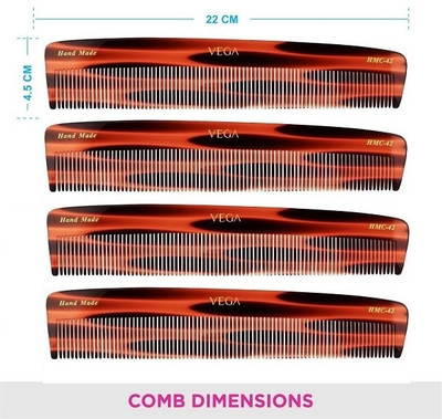 VEGA Dressing Comb - HMC-42 Pack of 4