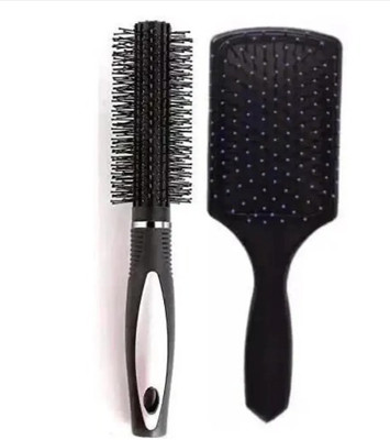 sanjay ki dukan TRADERS Round Rolling Curling Roller Comb Hair Brush