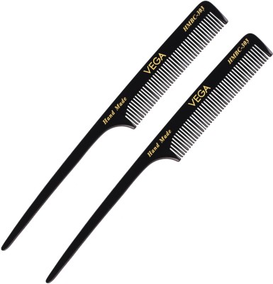 VEGA Tail Hair Comb, (India's No.1 Hair Comb Brand)Pack of 2, (VC2HMBC-303)
