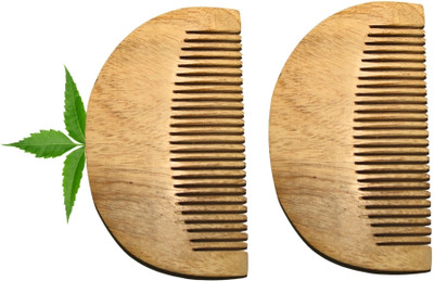 MICLAC Pocket-Size Elegant Comb for Beard Styling 2PCS