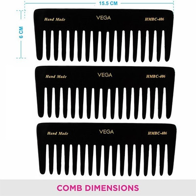 VEGA Shampoo Comb - HMBC-406 Pack of 3