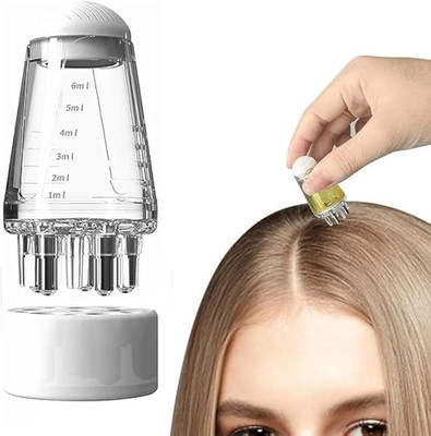 Mavaa Leak-Proof Hair Oil Applicator Bottle with Scalp Massager & Root Applicator
