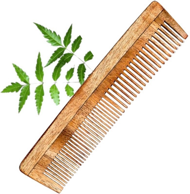 MICLAC Dual Tooth Neem comb | Frizz Control | for unisex 1PCS