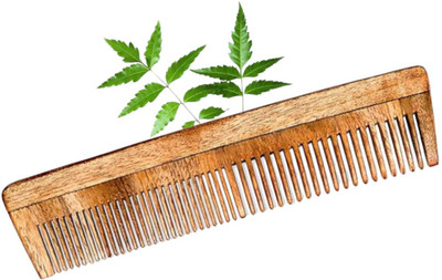 MICLAC Oiling comb - 1Pcs, Wooden Dual Tooth Comb