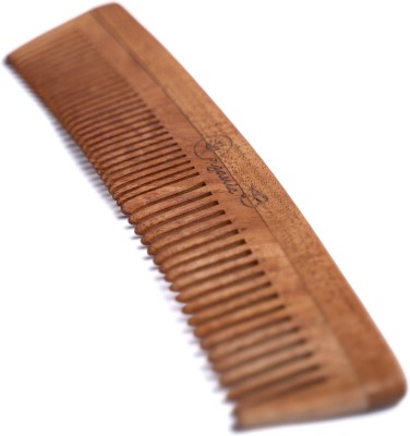 Organic B Neem Wooden Comb for Hair Growth Anti-Bacterial, Dandruff Remover & Hair Styling