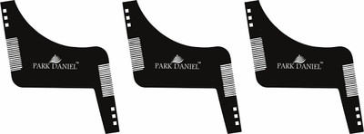 PARK DANIEL Boomerang Z Shaper Beard Comb For Beard Shaping & Styling Combo Pack Of 3 Pcs