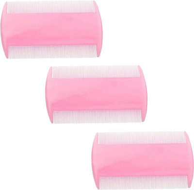 MICLAC Double Sided Lice Comb For Lice And Nits Removal (Multicolor,3PCS)