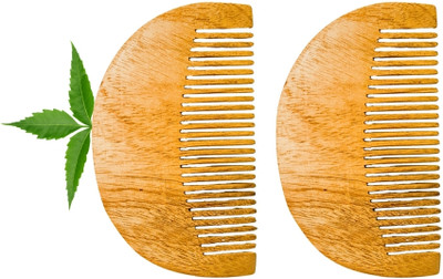 MICLAC Style your beard hassle-free With Neem Comb Beard Shaper Tool With Comb 2PCS