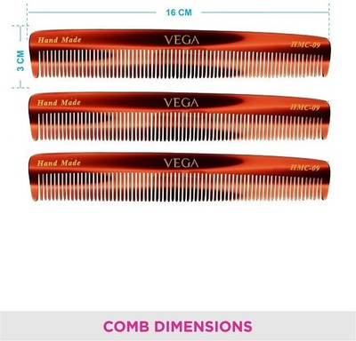 VEGA Dressing Comb - HMC-09 Pack of 3