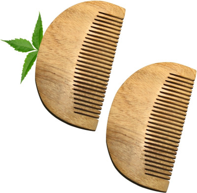 MICLAC Anti Static Beard Comb 2PCS