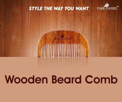 PARK DANIEL Handcrafted Wooden Beard Comb- Compact & Light Weight ( 1 Pc.)