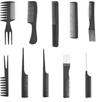 ghorela Professional Hair Combs Salon Styling Tools Comb Set 10