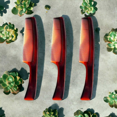 MICLAC Small pocket combs with handle for women (pack of 3)