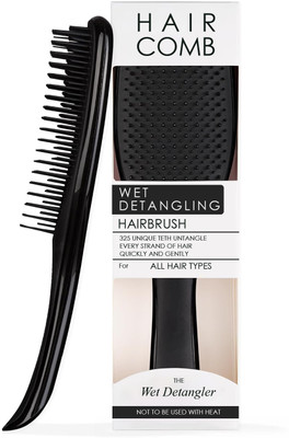 Egab Ultimate Detangling Hair Brush Comb for Women & Men (Black)