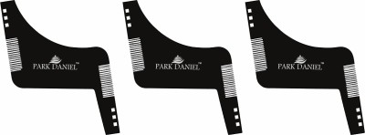 PARK DANIEL Boomerang Z Shaper Beard Shaper Comb for Styling & Grooming Pack Of 3