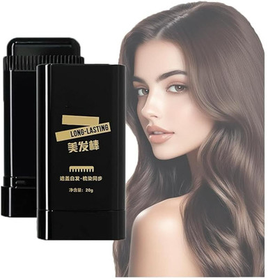 Alvita Waterproof and Sweat-Proof Hair Dye Stick Safe and Convenient Comb Hair Dye , Black