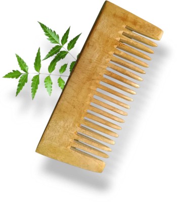 MICLAC Scalp oil massager - 1Pcs, Wooden Wide Tooth Comb