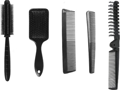 Shihen Styling Hair Comb and Brush Set for Men (Pack of 5 pcs)