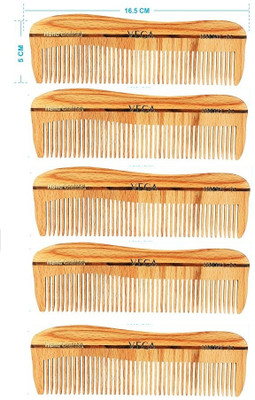 VEGA Styling Wooden Comb - HMWC-01 Pack of 5