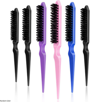 KNAF 1 Pcs Nylon Teasing Back Combing Slim Line Styling Extension Hair Brush Comb