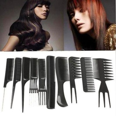 ghorela Professional Hair Combs Salon Styling Tools Comb Set 10 Piece