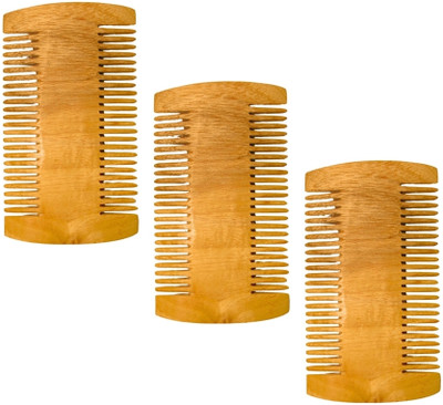 MICLAC Neem Wooden Comprehensive Lice and Nits Management Tool 3PCS