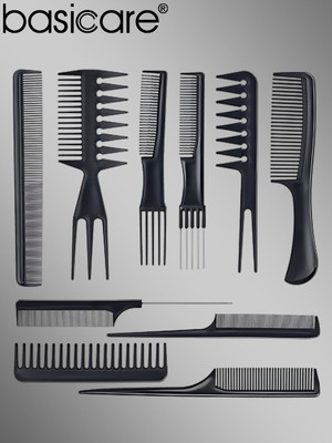 Basicare Hair Comb Set – 10 Pcs Professional Styling & Grooming Kit