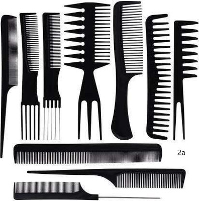 Morbee PROFESSIONAL 10PCS Styling Black Comb Set for All Hair Types & Styles a2