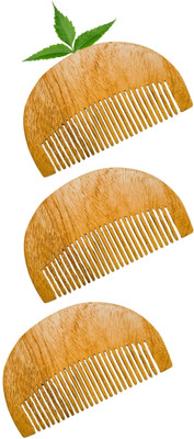 MICLAC Pocket Size Anti Static Beard Comb Travel Friendly Beard Detangling Brush 3PCS