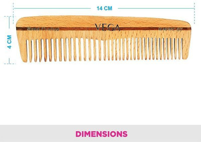 VEGA Pocket Wooden Comb - HMWC-07 Pack of 1