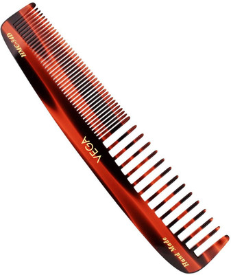 VEGA Handcrafted Small Shampoo Hair Comb made with Cellulose Acetate (HMC-34D)
