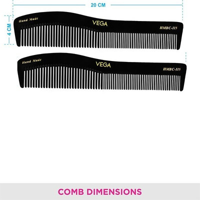 VEGA Graduated Dressing Comb - HMBC-115 Pack of 2