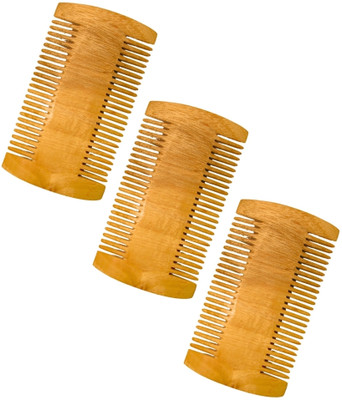 MICLAC Perfect for All Ages Neem Wooden Lice Comb 3PCS