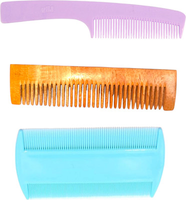 MICLAC Gentle Baby Comb Set: Soft Bristles