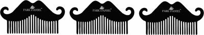 PARK DANIEL Mustache Beard Comb For Beard Shaping & Styling Combo Pack Of 3 Pcs