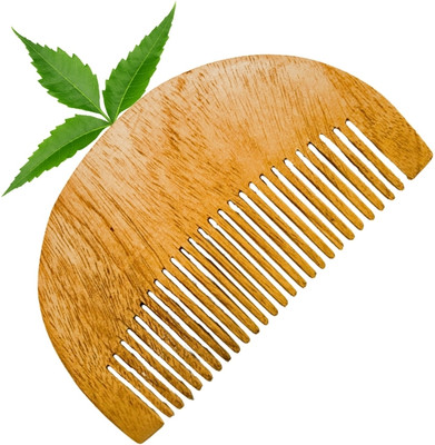 MICLAC Shaping & Styling Tool Comb for Beard Kacchi Neem Wooden Comb 1PCS
