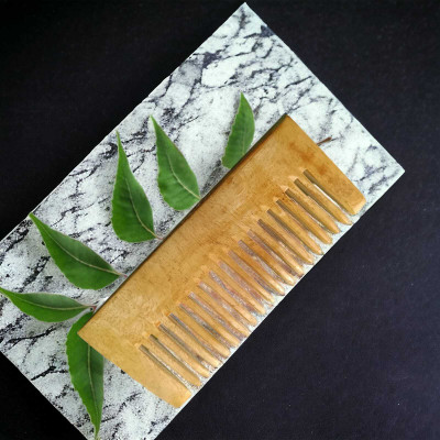 MICLAC Kachi Neem Small Wide tooth Shampoo Comb