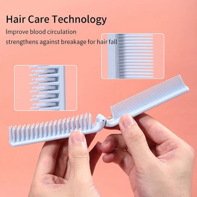 MYYNTI Compact Travel Friendly Folding Pocket Comb Double Sided